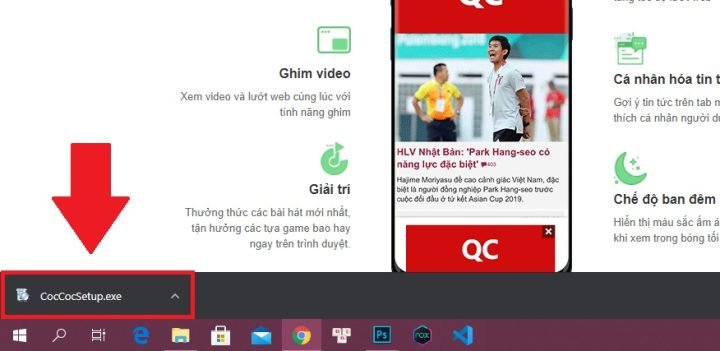 Hướng dẫn cài đặt Cốc Cốc Win 10