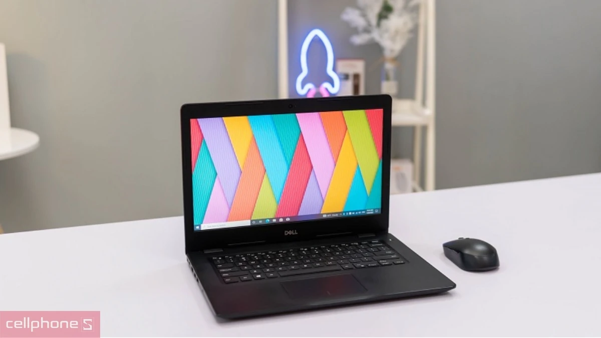 Máy tính Laptop Dell Core i3 sở hữu bàn phím Full-size thiết kế đủ các phím chức năng