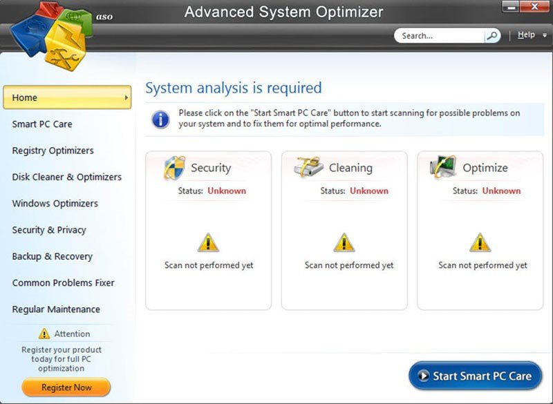 Advanced System Optimizer phần mềm dọn rác máy tính