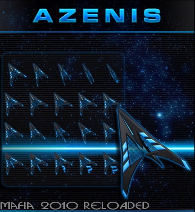 Cài đặt chuột máy tính Win 7 với gói con trỏ 3D Azenis