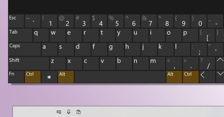 Giao diện bàn phím ảo tiếng Việt trên máy tính