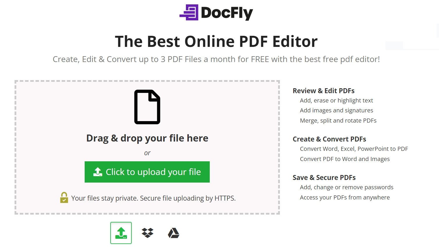 Cách mở file PDF trên máy tính bằng DocFly online