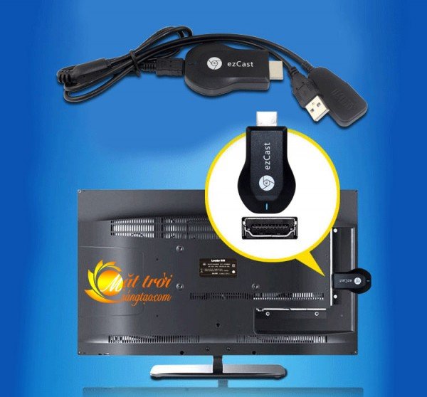 Sơ đồ kết nối không dây điện thoại với máy tính và TV qua EZCast M2