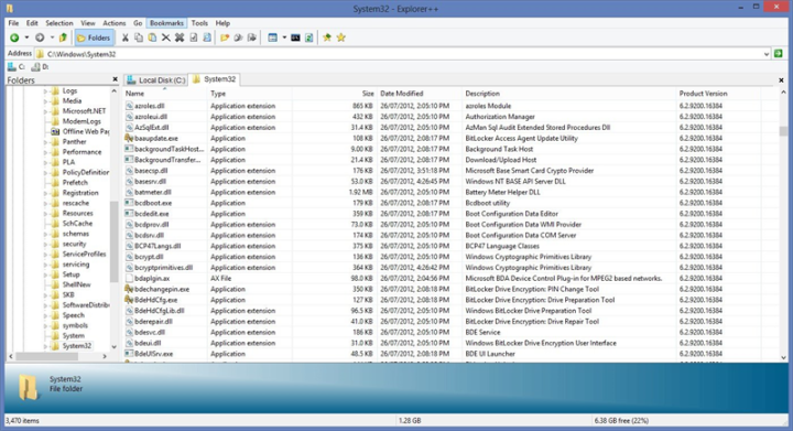 Giao diện Explorer++