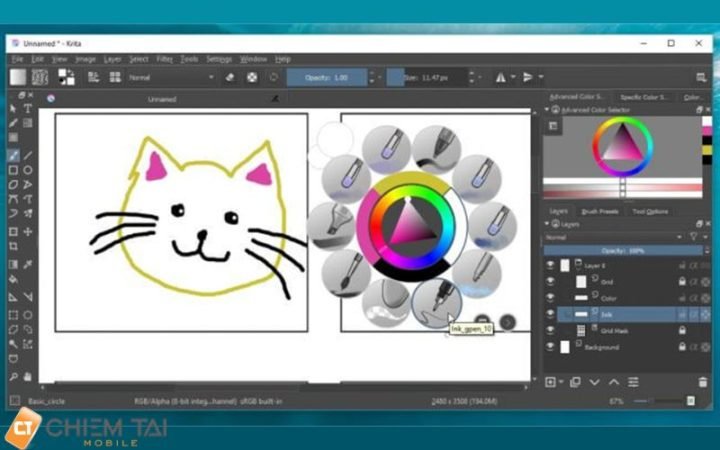 Ứng dụng vẽ Krita 
