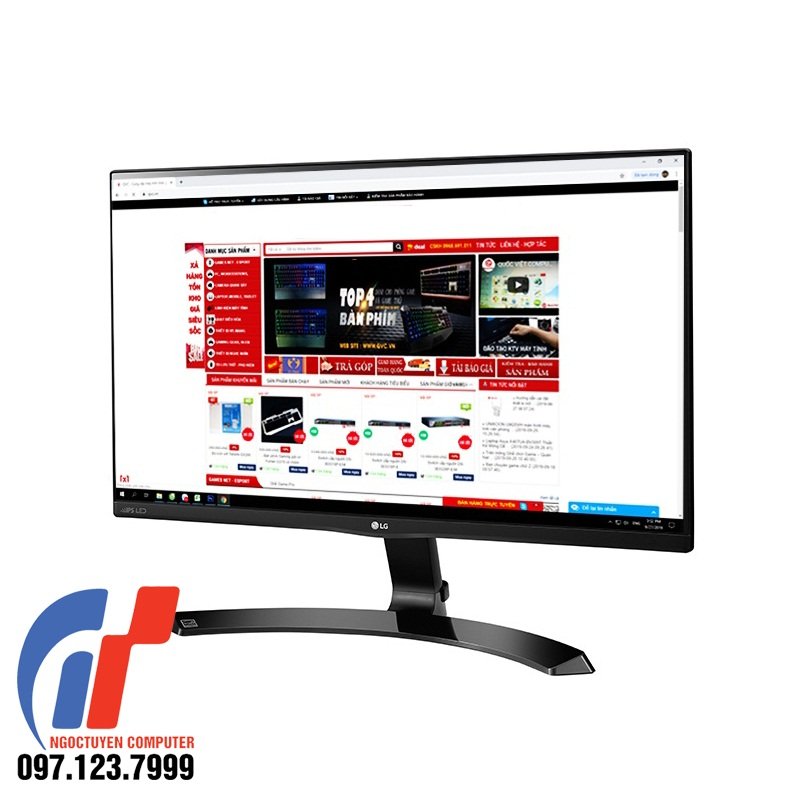 Thiết kế 3 cạnh không viền của màn hình LG 27 inch cũ