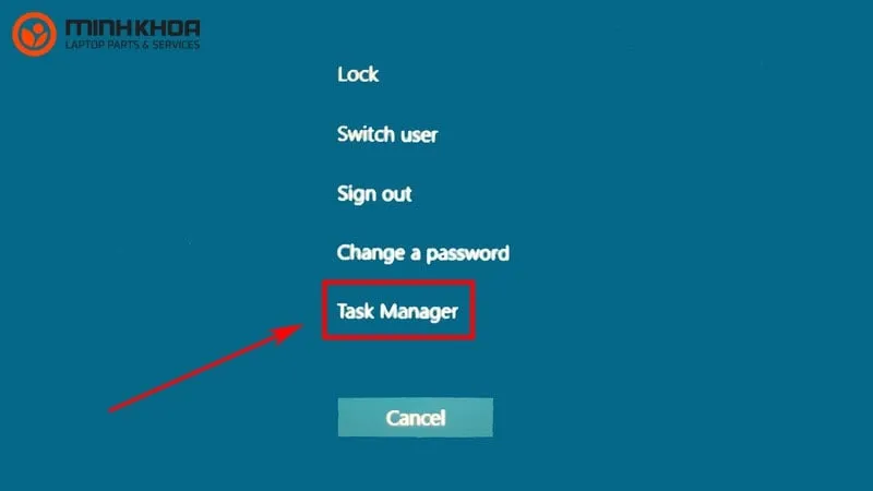 Mở Task Manager để nạp lại Windows Explorer