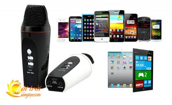 Micro hát karaoke trên điện thoại với các phím chức năng