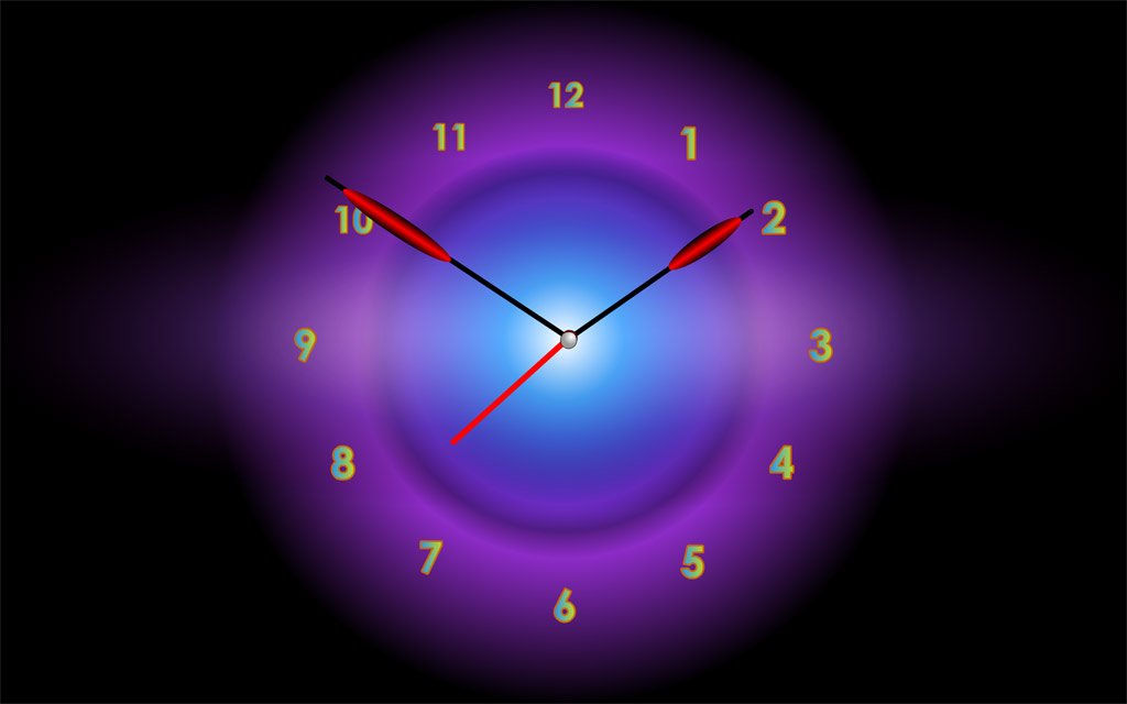 Hình nền đồng hồ cho máy tính: Radiant Clock Live Wallpaper