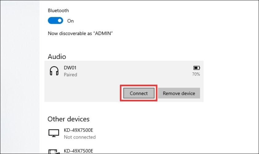 Cách kết nối thiết bị Bluetooth với máy tính Win 8
