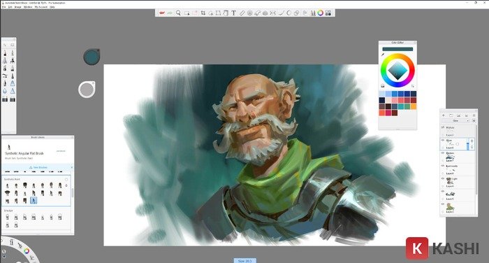 Phần mềm Autodesk Sketchbook cho phép vẽ tranh anime trên máy tính