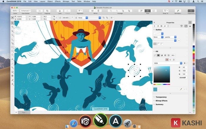 CorelDraw phần mềm vẽ tranh anime trên máy tính