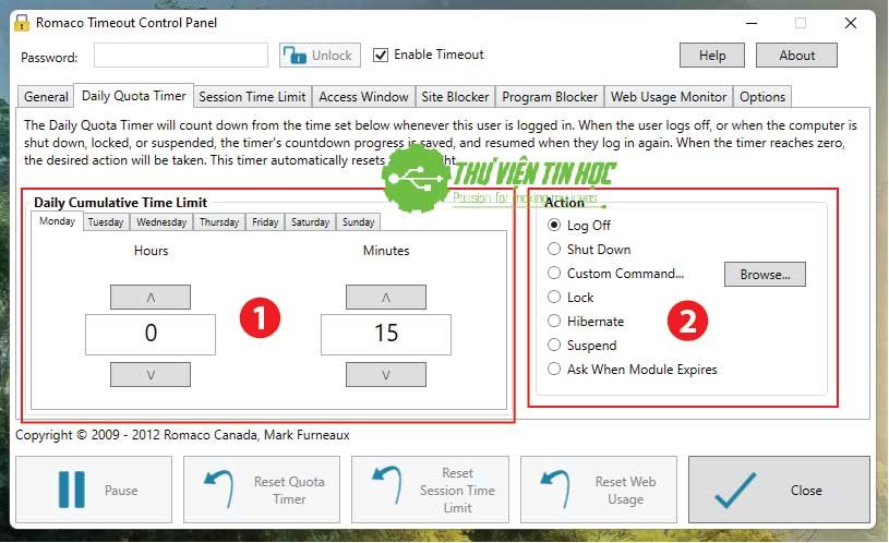 Thiết lập hạn mức sử dụng máy tính hàng ngày với phần mềm quản lý thời gian sử dụng máy tính