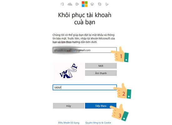 Xác minh tài khoản và CAPTCHA