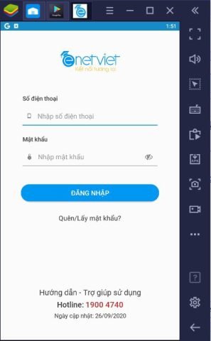 Đăng nhập eNetViet trên máy tính