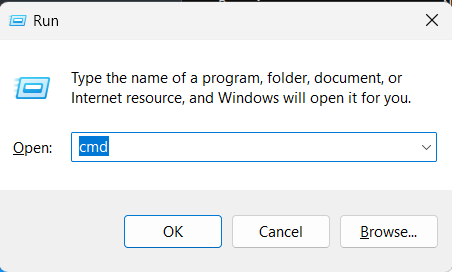 Mở Command Prompt để xem mật khẩu WiFi