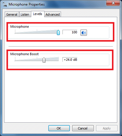 Cài đặt Microphone Boost