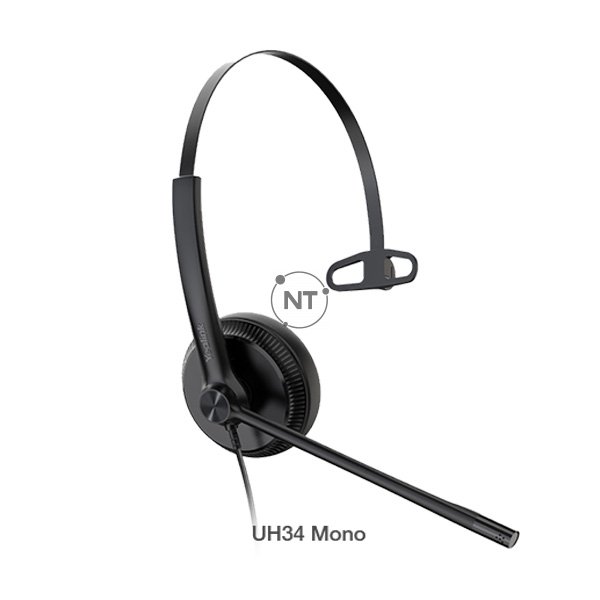 Tai nghe máy tính có mic giá rẻ Yealink UH34 Mono với đệm tai giả da cao cấp