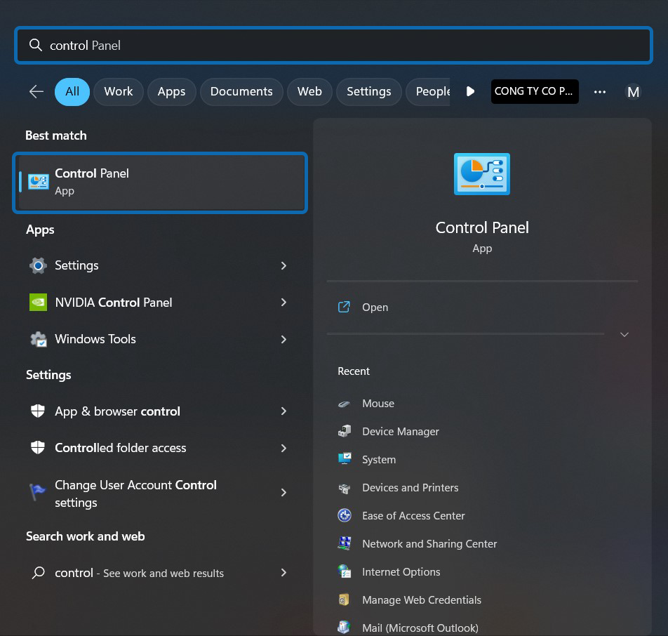 Cách xem mật khẩu WiFi trên máy tính qua Control Panel