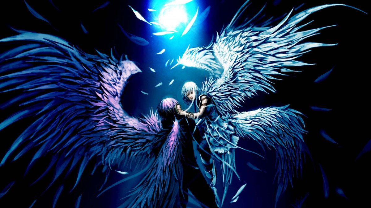 Một nhân vật anime nam với mái tóc bạc và ánh mắt sắc lạnh, tạo ra một hình nền anime đẹp làm hình nền máy tính đầy cuốn hút và bí ẩn