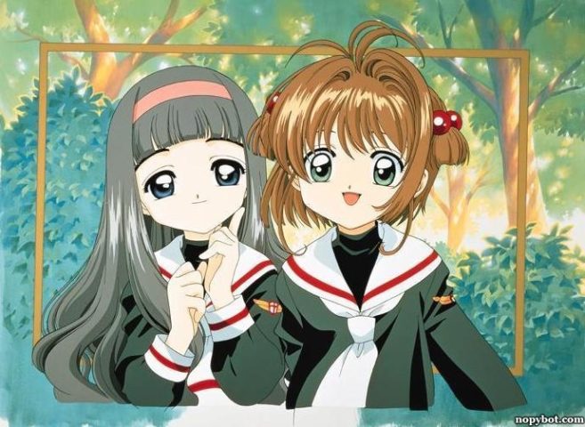 ảnh nền máy tính hoạt hình đẹp: Tomoyo và Sakura