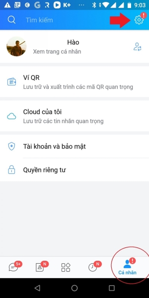 Hướng dẫn xuống dòng trong Zalo trên máy tính: Bước 1 trên Android