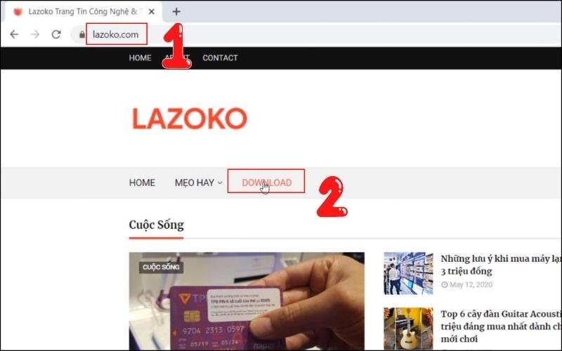 Hướng dẫn truy cập trang web để tải ứng dụng Mi Home cho máy tính