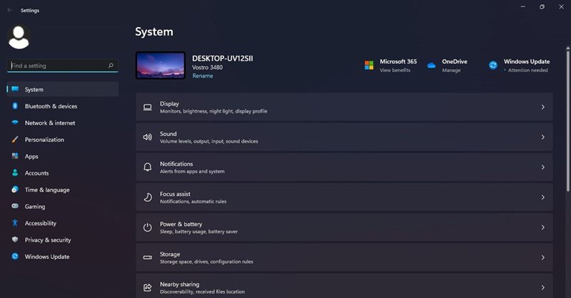 Bước 1: Mở ứng dụng Settings trên Windows 11
