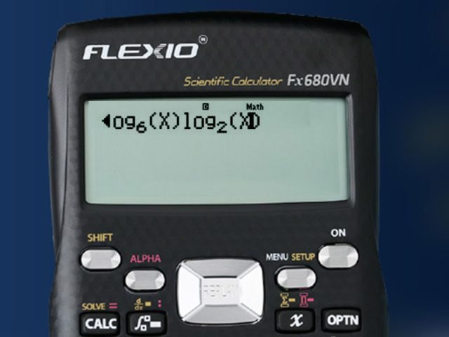 Nhập phương trình logarit vào máy tính Casio để giải trắc nghiệm