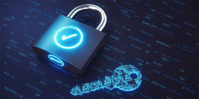 Khóa bảo mật trên màn hình máy tính, biểu tượng của kỹ năng máy tính cần thiết về an toàn thông tin