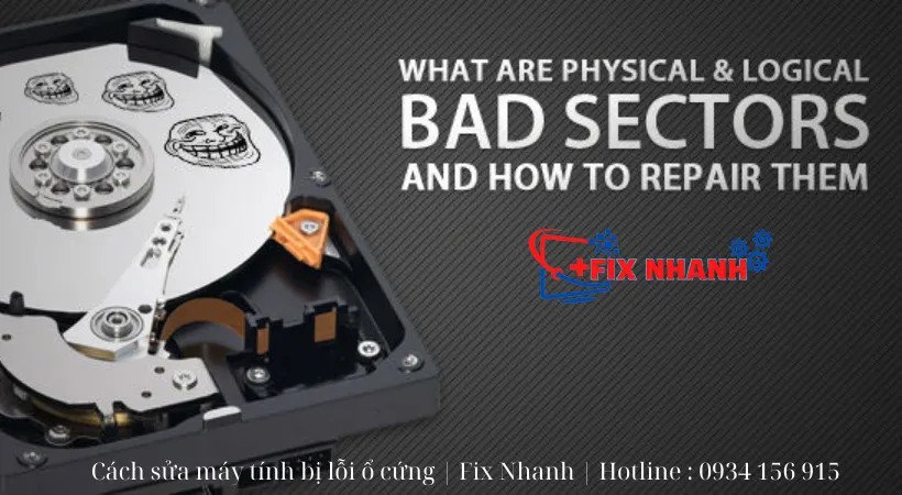 Các lỗi ổ cứng thường gặp nhất