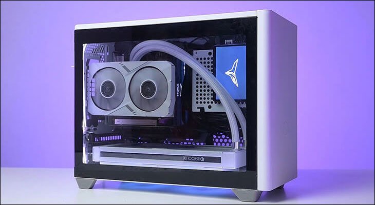 Vỏ máy tính (Case) nhỏ gọn phù hợp với không gian văn phòng