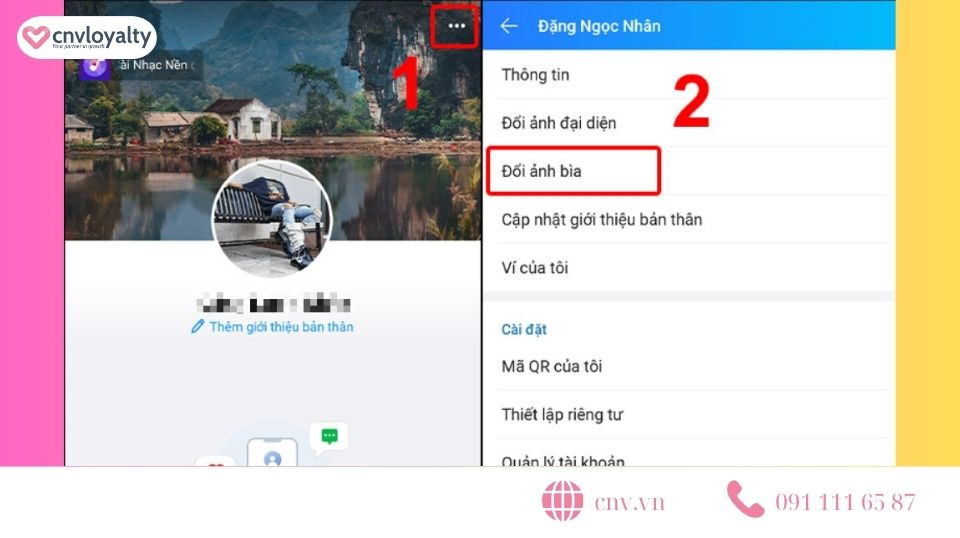 Thao tác thay đổi hình ảnh cá nhân trên ứng dụng Zalo điện thoại