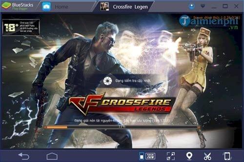 Chơi game Đột Kích trên máy tính: Đợi game tải tài nguyên