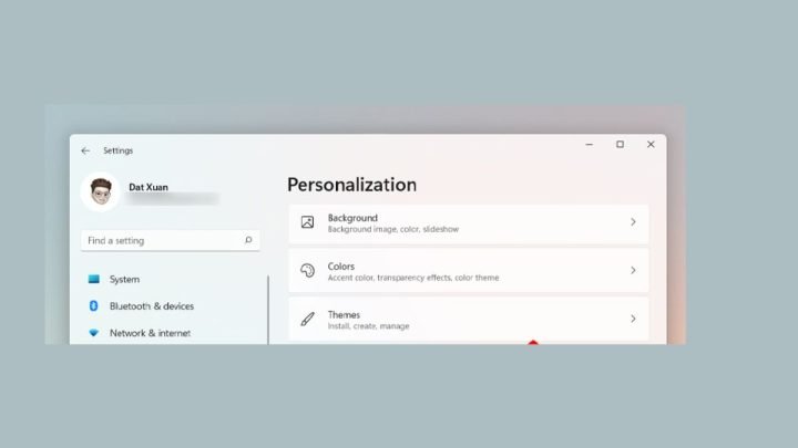 Giao diện cài đặt Background trên Windows 11 để cá nhân hóa hình nền