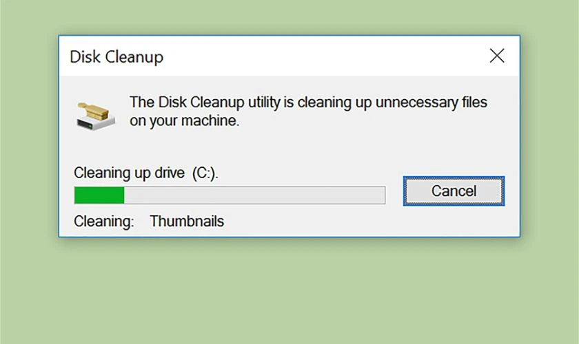 Dọn dẹp ổ đĩa bằng Disk Cleanup trên Windows 7