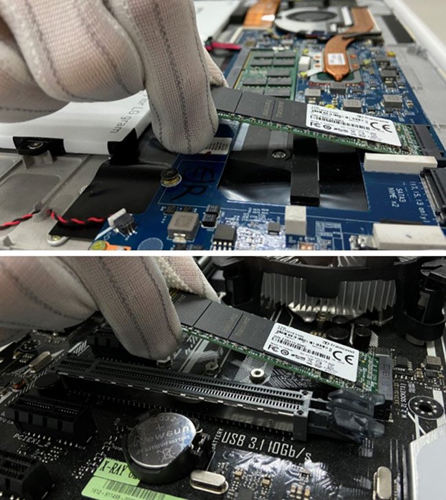 Hướng dẫn cắm SSD M.2 đúng cách vào khe cắm