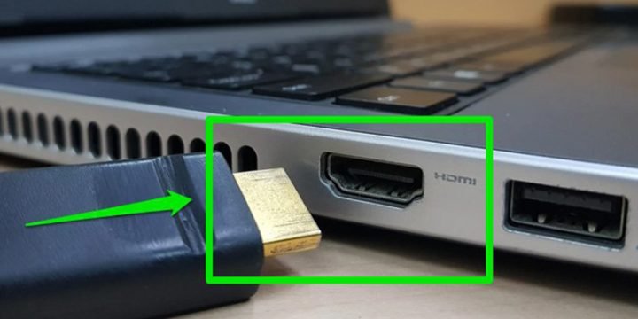 kết nối máy tính với laptop: Cổng HDMI