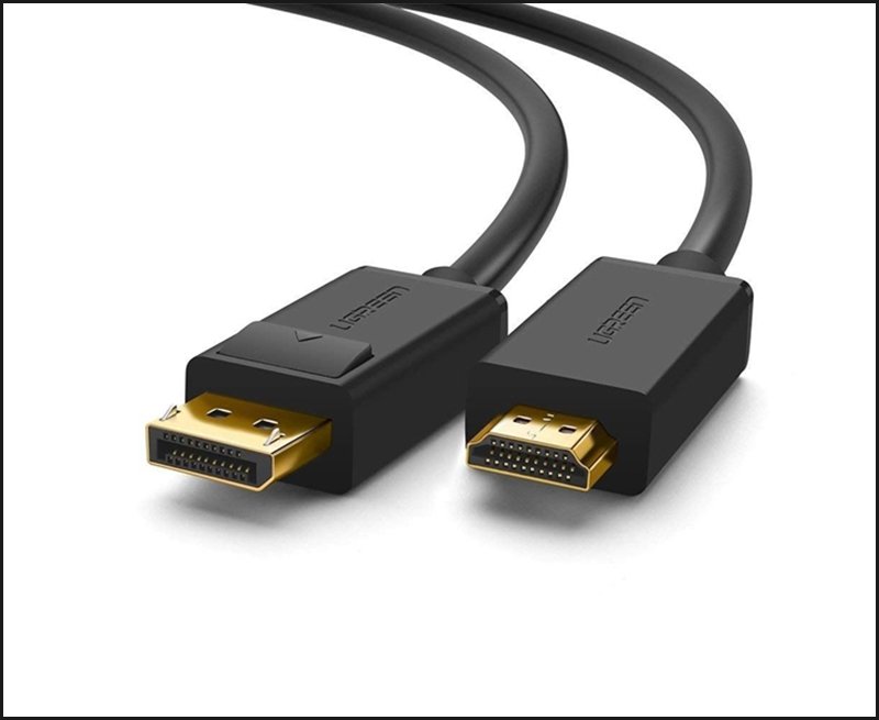 Dây HDMI - DisplayPort cho kết nối màn hình máy tính với laptop