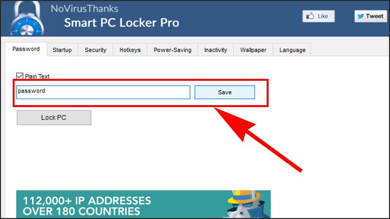 Cài đặt mật khẩu cho phần mềm Smart PC Locker Pro để khóa màn hình máy tính