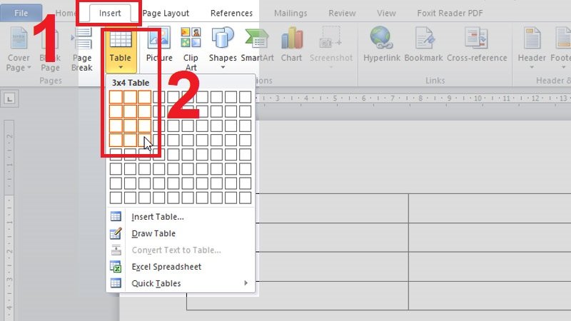 Cách làm bảng chấm công trên máy tính: vẽ bảng thông tin cơ bản