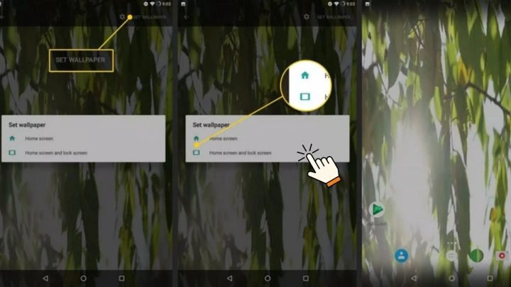 Hoàn tất cài đặt hình nền động từ video trên điện thoại Android