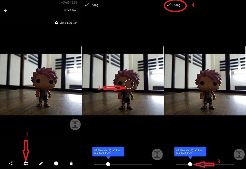 Chỉnh sửa độ mờ ảnh điện thoại sau khi chụp bằng Google Camera
