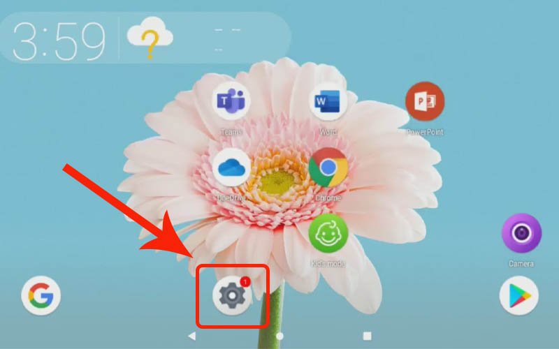 Truy cập Cài đặt để quản lý hệ điều hành trên thiết bị điện toán