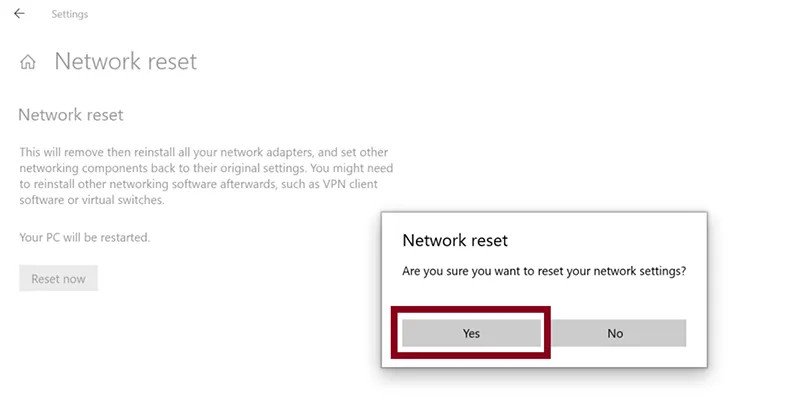 Cách Reset Cài đặt Mạng trên Windows 11