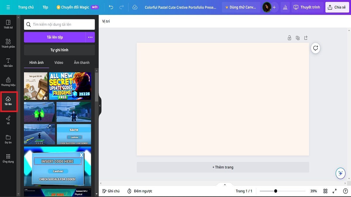 Cách sử dụng Canva chỉnh sửa ảnh bước 1