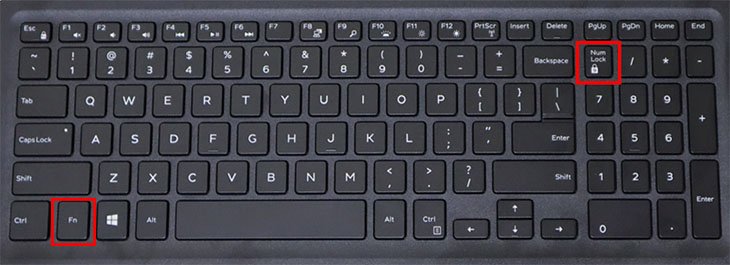 Cách sửa bàn phím máy tính bị lỗi gõ chữ ra số bằng tổ hợp phím Fn + Numlock
