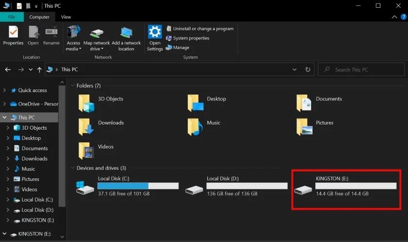 Cách tải ảnh từ USB vào máy tính