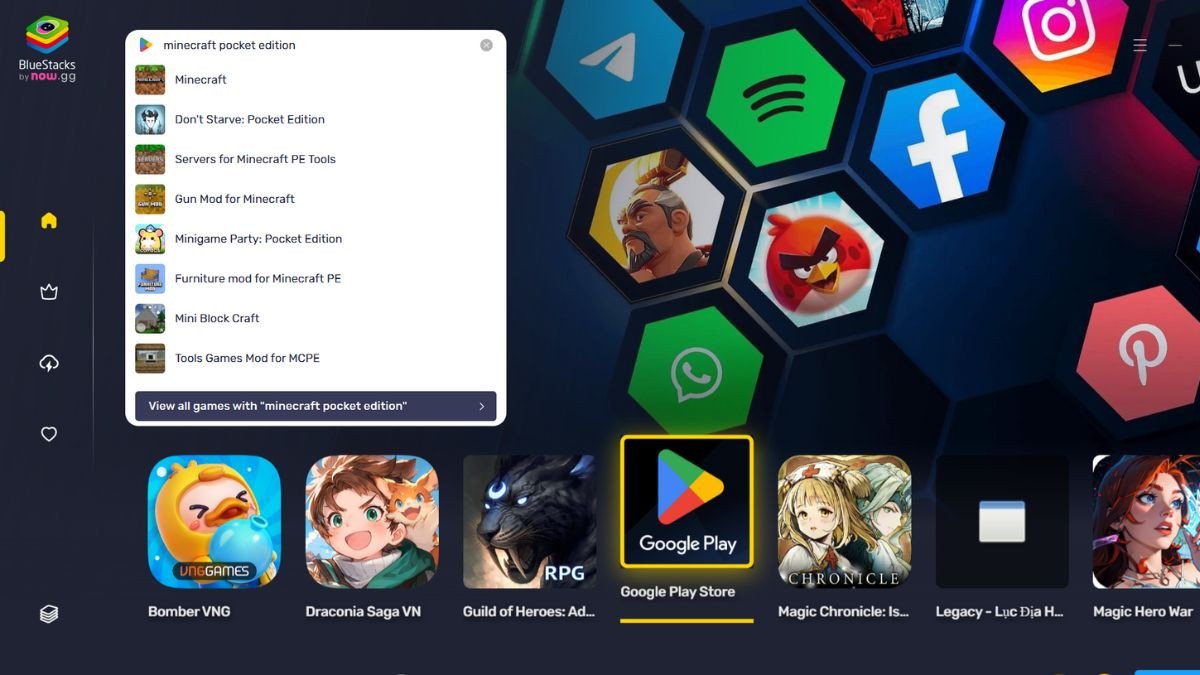 Cách tải Minecraft PC bằng phần mềm giả lập: Bước 2