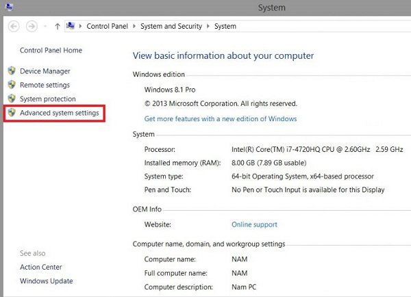Ảnh chụp màn hình giao diện My Computer trên Windows 7, bước đầu tiên để tăng gb cho máy tính Win 7.